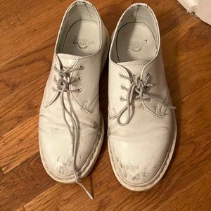 White Leather Doc Martens
